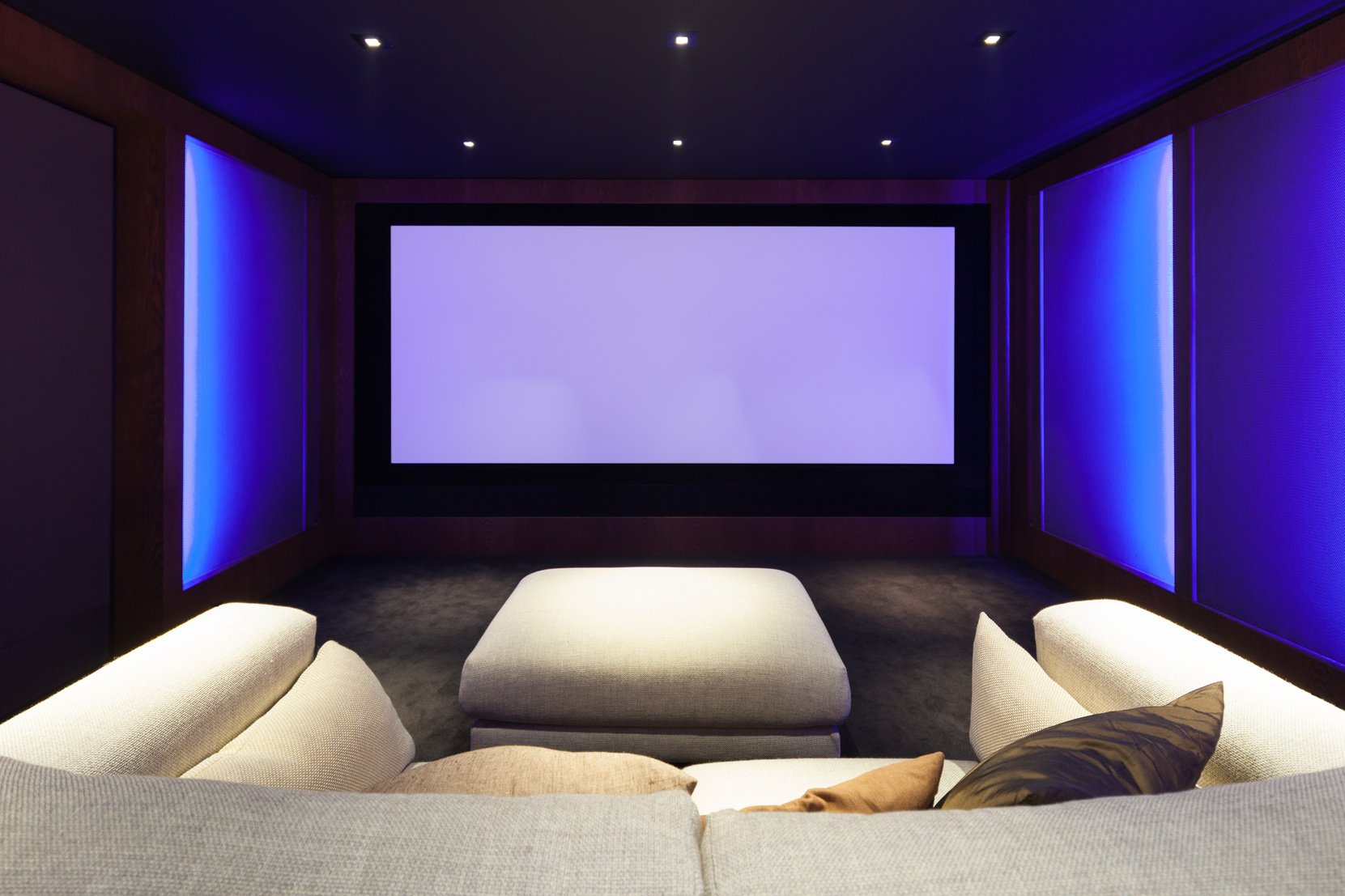 Home theater, luxury interior