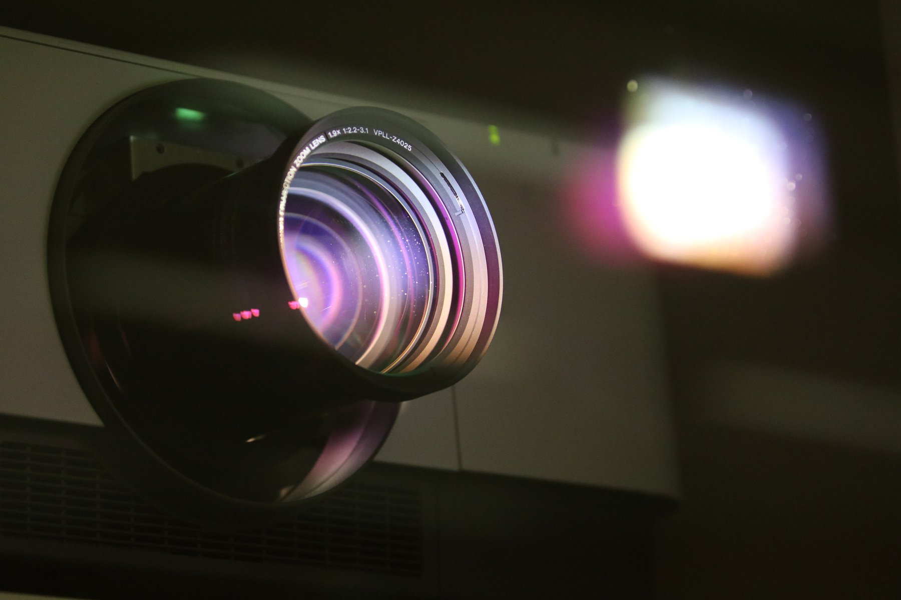 Lens of Movie Projector